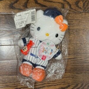 Hello Kitty Baseball Plush Vintage New